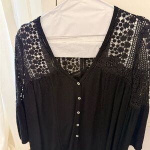 Vici Black Lace Women's Top